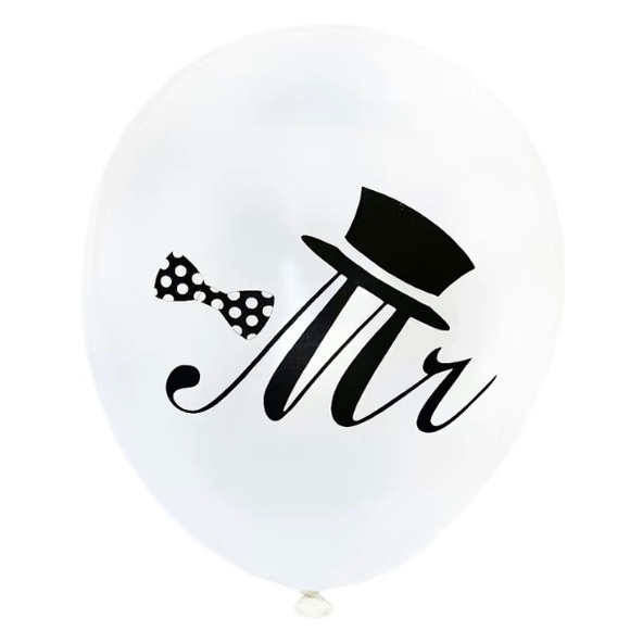 10pcs 10 inch New Mr Mrs Balloon Balloon Latex Balloons Wedding Party Decoration - Picture 4 of 7